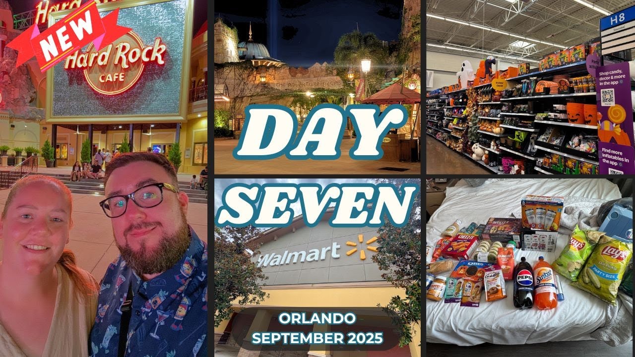 Покупки в Walmart | Ужин в Hard Rock | Орландо, день 7
