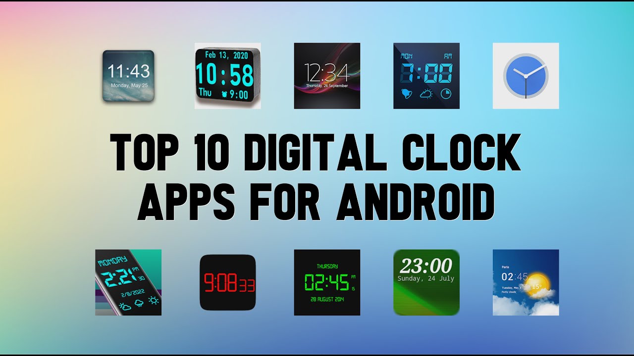 10 Best Digital Clock Apps For Android YouTube
