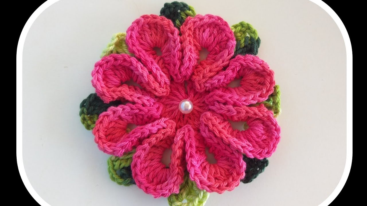 🌻 FLOR DE  CROCHÊ FÁCIL E BONITA