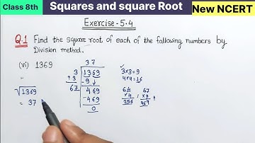 Class 8th Maths Ex 5.4 Q1(vi to xii) Chapter 5 Squares and Square root Exercise 5.4  New NCERT 8 cbs