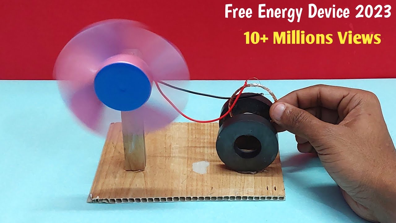 free energy generator device with magnet & dc motor _ science ...