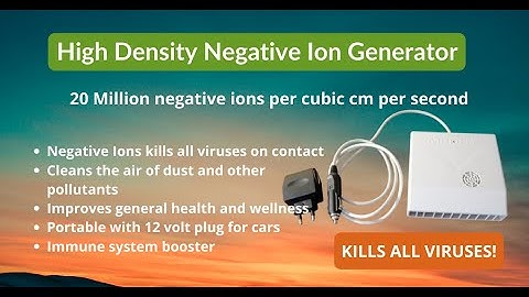 Negative Ion Generator - High Density - Heal your environment and stay healthy Michael Tellinger