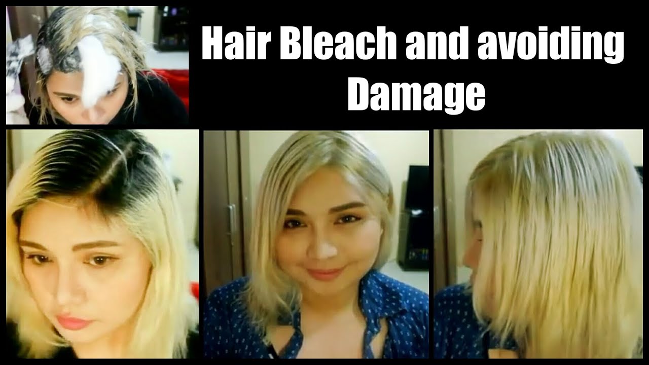 Bleaching Hair Coconut Oil And Cotton Platinum Blond Asian Hair