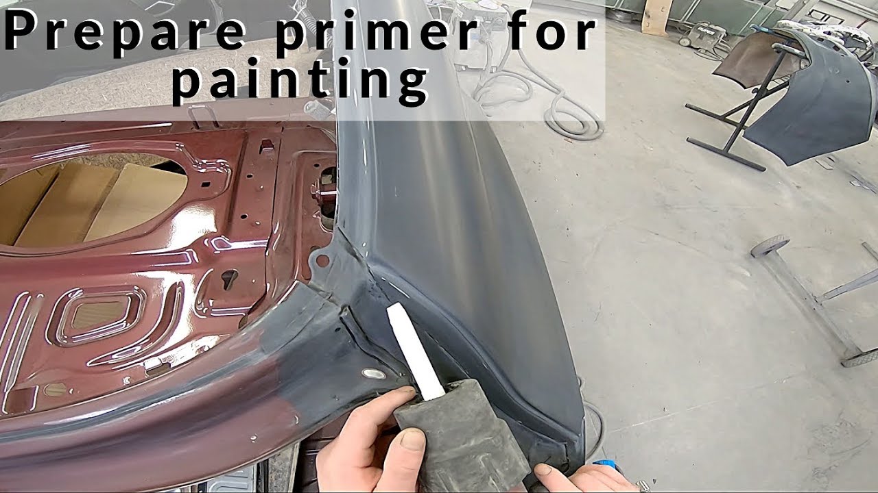 Подготовка кузова к покраске Prepare auto body for painting Rear