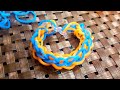 How to make a 4-braided loom bracelet on a fork | easy loom band bracelet
