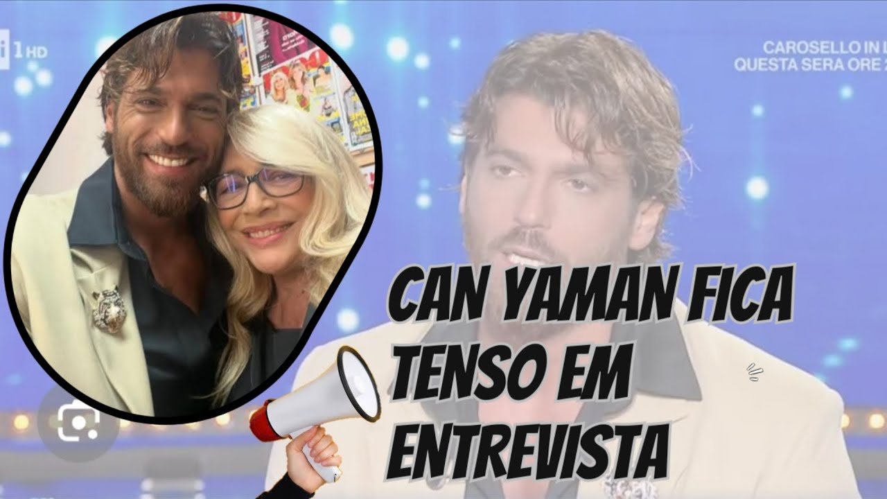 CAN YAMAN fica com medo das perguntas no programa DOMENICA 