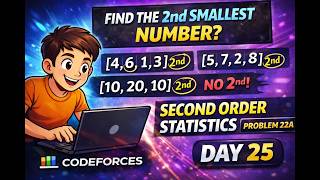 Second Smallest Element Trick 🔥 | Codeforces 22A | Day 25