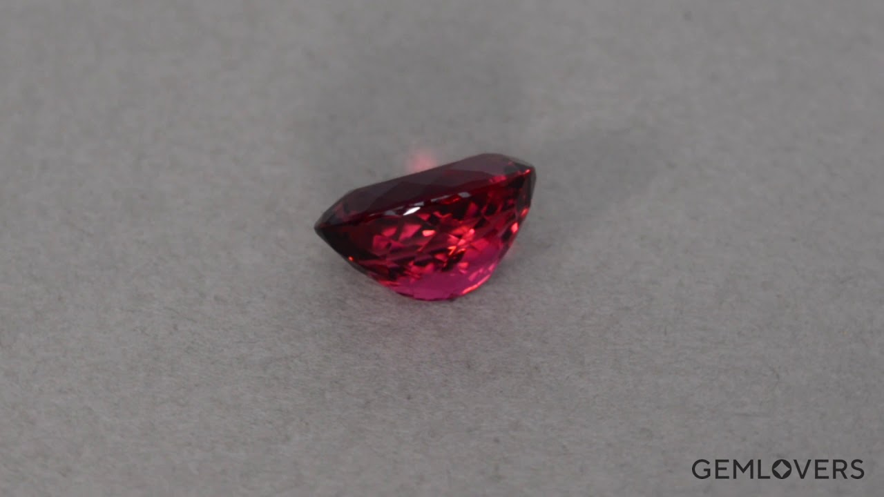 Vivid Red Tourmaline Rubellite from Brazil 6.04 ct