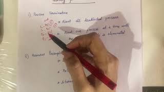 7. Deadlock Recovery |Operating Systems| Process termination|#Resource preemption| #deadlock