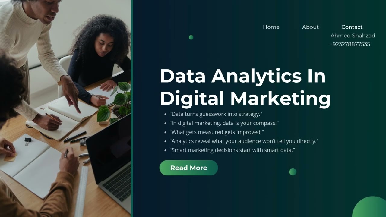 Blue Green Modern Bold Digital Marketing Presentation