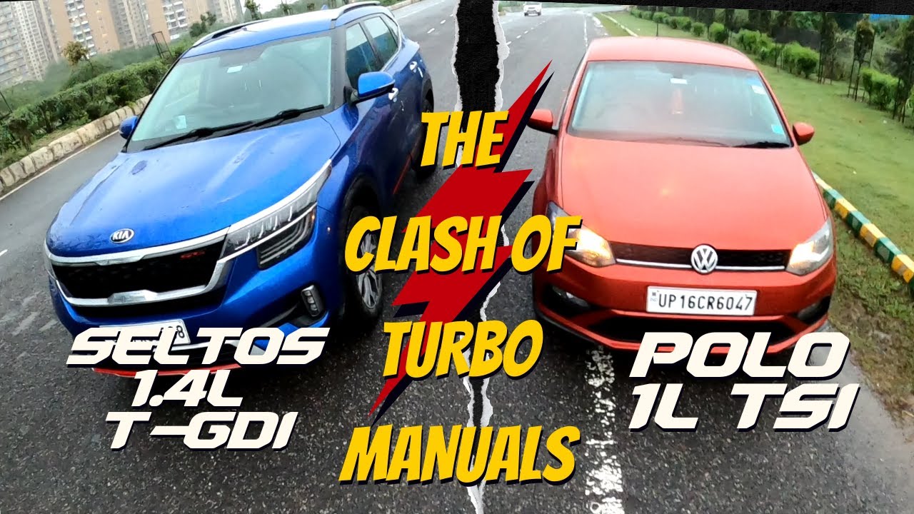 Polo 1L TSI VS Seltos 1.4L t-GDI Drag Race | Raw Manual Stick-Shift Fun ...