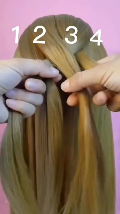 Cara gampang kepang rambut #shorts #youtubeshorts