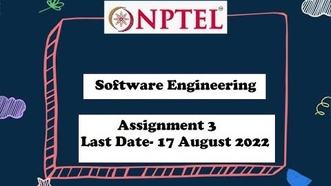 NPTEL || SOFTWARE ENGINEERING WEEK 3 ASSIGNMENT SOLUTIONS || SOFTWARE ENGINEERING || #nptel