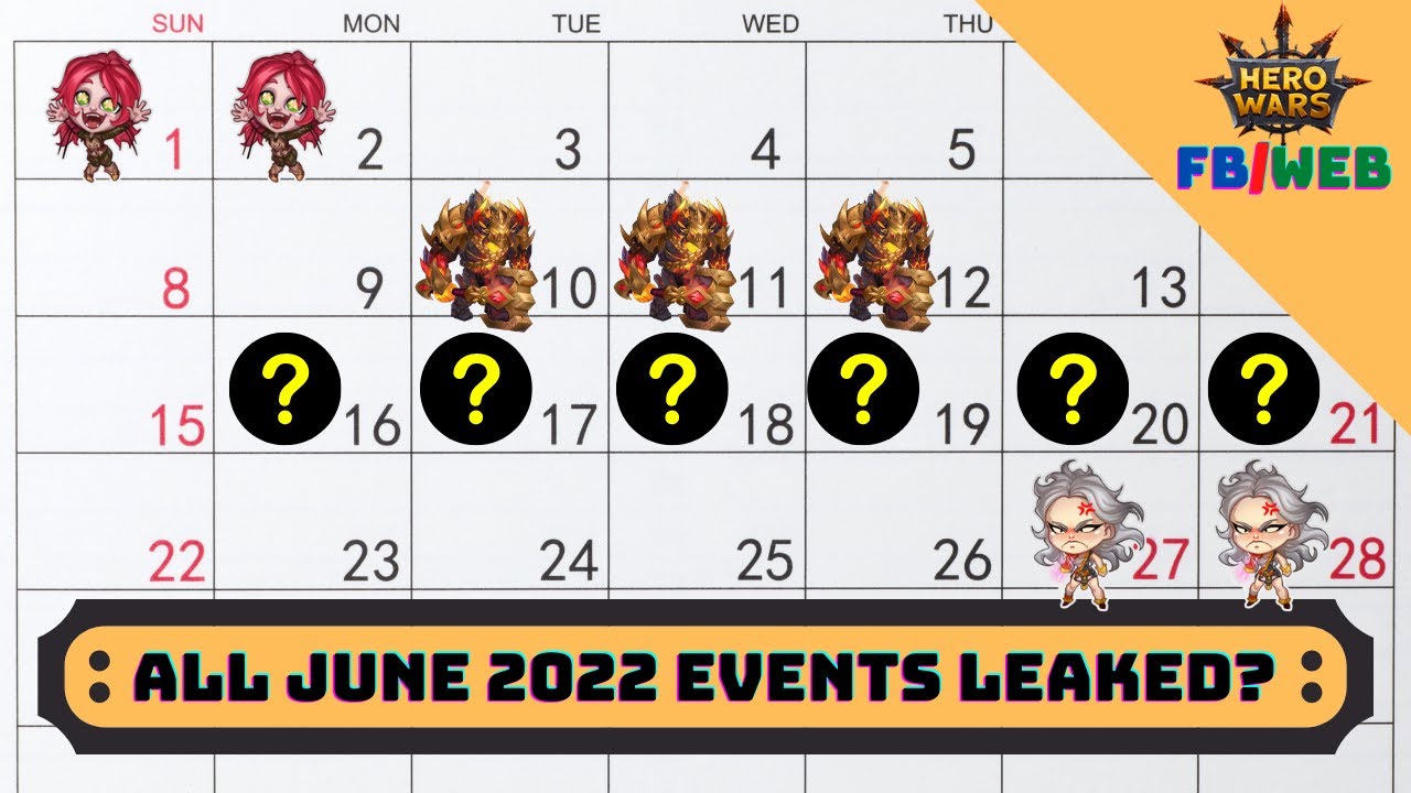 June 2022 Events Leaked! | Hero Wars Facebook