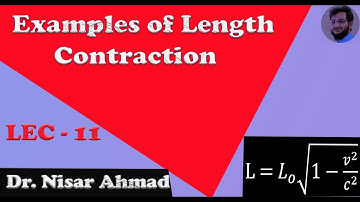 Examples of Length Contraction |Numerical on length contraction  |University Physics