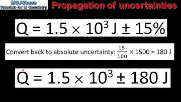 11.1 Propagation of uncertainties