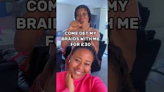 £30 braids in the UK 🇬🇧. #braids #knotlessbraids #boxbraids #blackhair #youtubeshorts #vlog screenshot 1