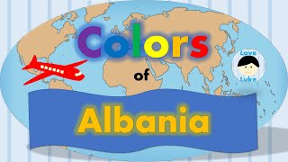 World Flags | Albania- Introduction to Basic Colors screenshot 2