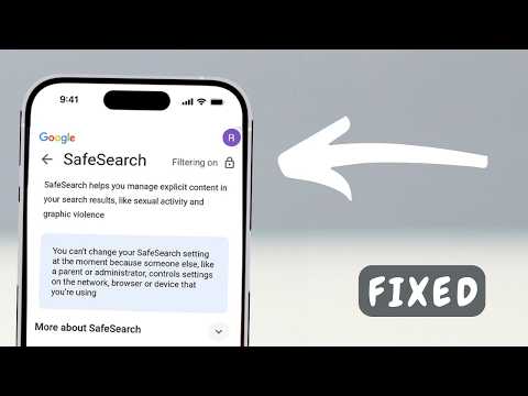 How To Turn Off Google SafeSearch If Locked on iPhone (iOS 26)