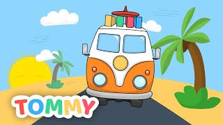 Beach Song for kids | Wheels on the Bus Summer Version Resimi