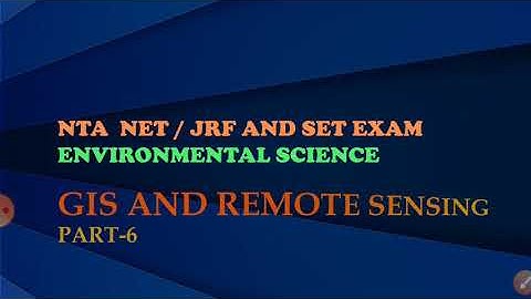 NTA NET/JRF & SET September 2020 #gis&remotesensing previous year question part 6