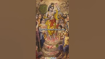 "What Happened When Krishna Lifted Govardhan Hill⛰️?"#art #history #viral #shorts