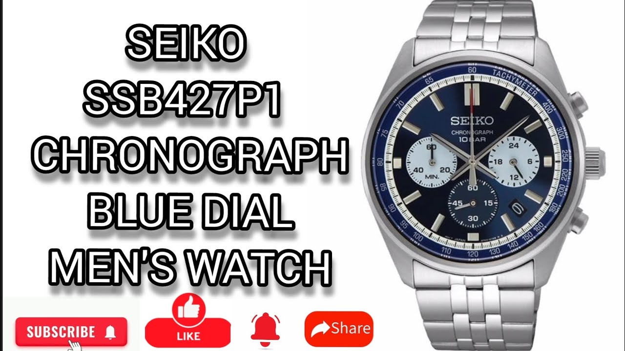 Seiko SSB427P1 UNBOXING | TIME & DATE SETTING | ABOUT WATCH | Blue