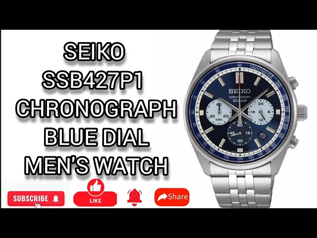 Seiko SSB427P1 UNBOXING | TIME & DATE SETTING | ABOUT WATCH | Blue