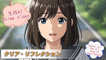 【AIアニメ】Veo3.1とSunoで架空のアニメOP作ってみた | 再現度★★★☆☆ | [クリア・リフレクション]