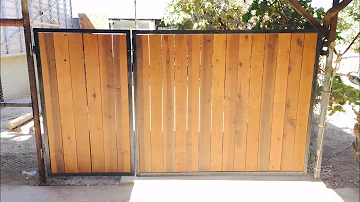 Rustic Wood and Aged Metal Gate