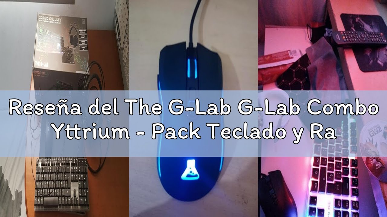 Reseña del The G-Lab G-Lab Combo Yttrium - Pack Teclado y Raton Gaming, Combo 3 en 1 con Teclado Gam