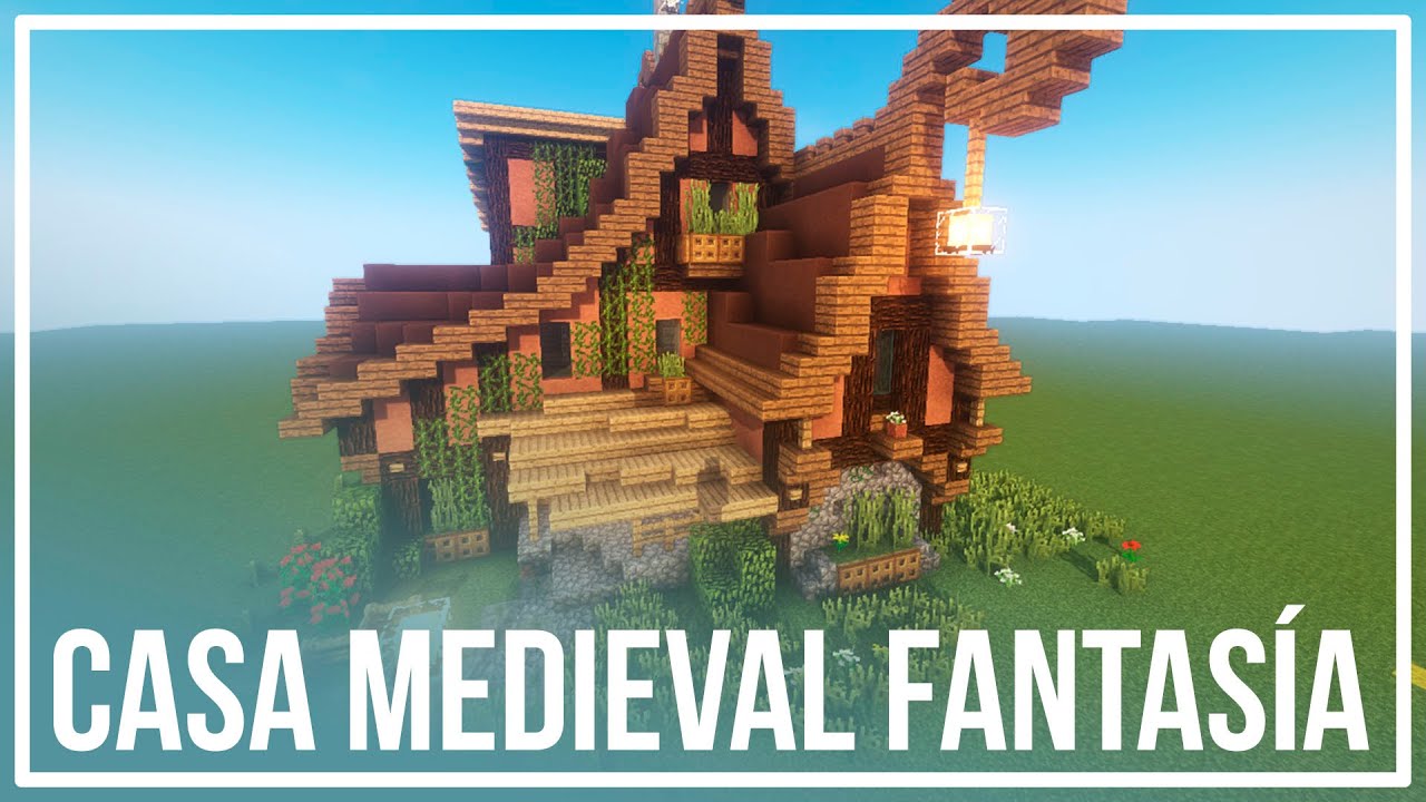 COMO HACER UNA CASA MEDIEVAL para MINECRAFT SURVIVAL 