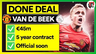 DONE DEAL: Van de Beek to Man Utd Transfer CONFIRMED