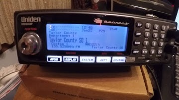 My Uniden BCD536HP scanner working