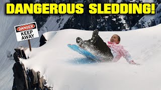 i-almost-died-sledding-evan-gets-attacked-with-snow-balls