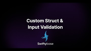 Validate API Input with Custom Structs in Swiftybase