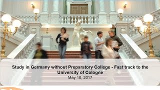 Webinar Study in Germany without Preparatory College Fast track to the Universit