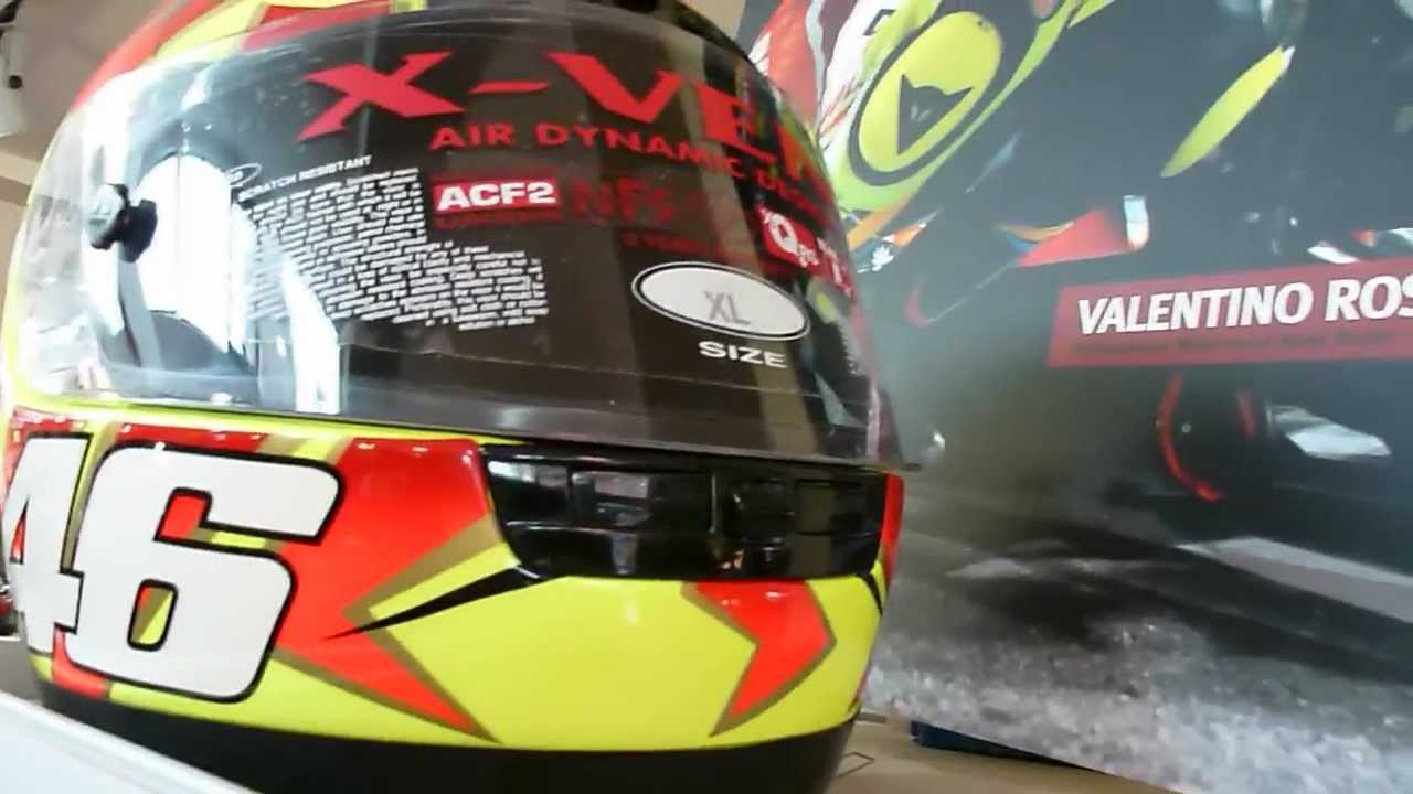 AGV Valentino Rossi Signet ''X-Vent'' Helmet * see Playlist - YouTube