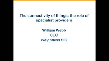The Connectivity of Things: the Role of Specialist Providers