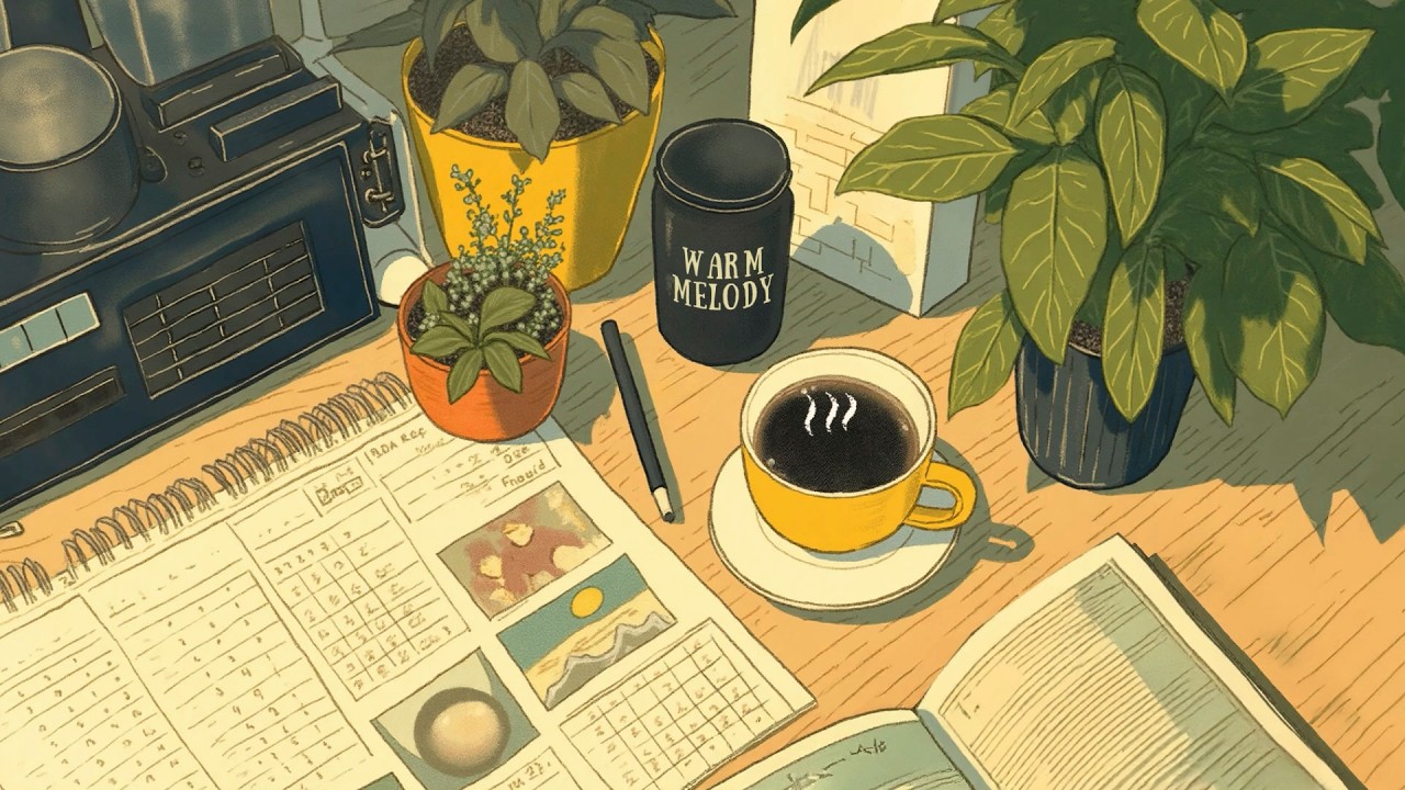 Gentle March Morning Café ☕ Lofi Mix – Study, Chill & Relax with Calm Hiphop Beats