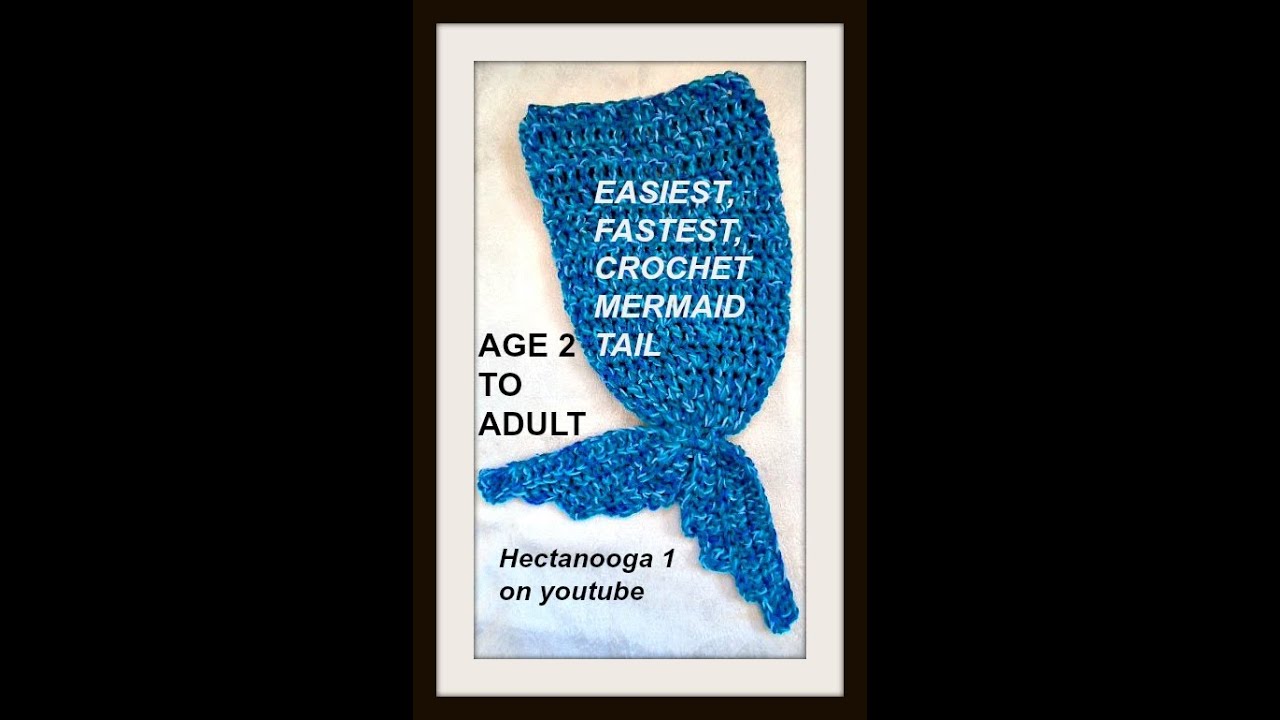 MERMAID TAIL CROCHET PATTERN, Quick and easy,  revised, missing SEGMENT added, LA SIRENA PATRON