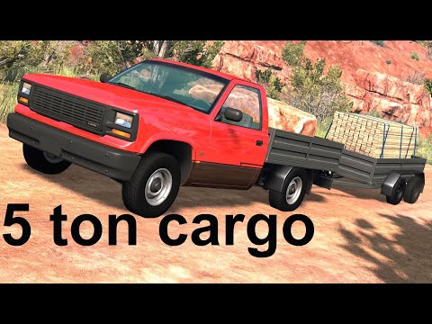 Updated Gavril D15 Payload & Towing Test! BeamNG. Drive