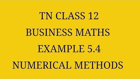 TN 12th Business maths chapter 5 example 5.4