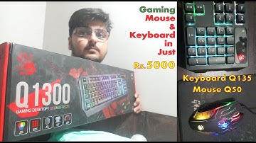 BLOODY Q1300 Keyboard & Mouse | Unboxing and Reviews | Also FAMI Mechanical Keyboard Reviews