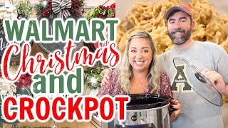NEW WALMART CHRISTMAS DECOR SHOP WITH ME | EASY CROCKPOT RECIPE | EASY DINNER | JESSICA O'DONOHUE