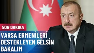 Azerbaycan Hurbaşkanı Aliyev Şuşadan Seslendi
