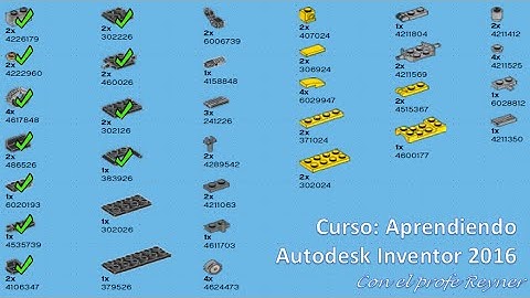 Tutorial 11 - Autodesk Inventor Lego, pieza 383926