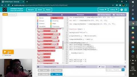 Create a Basic Pong Game Code - Game Lab @ Code.org