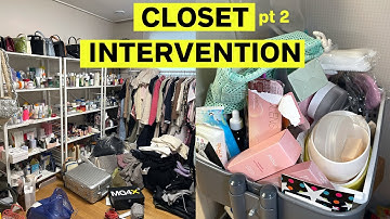 STRESSED & OVERWHELMED By Her Closet 👕  Are You A HOARDER?!?!? (part 2)