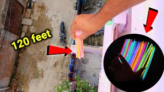 क्या होगा जब Glow Stick को 120 feet ऊपर से फेका गया ?  😱